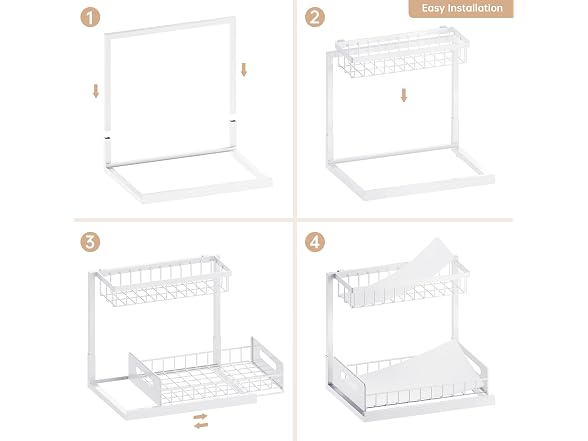 Under Sink Organizer and Storage 2 Pack, Slide Out