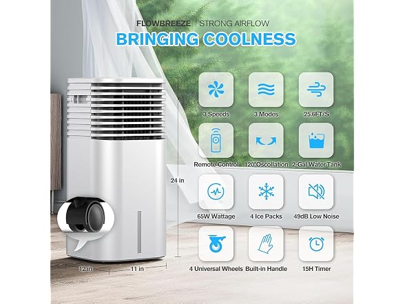 FLOWBREEZE Evaporative Portable Air Conditioner