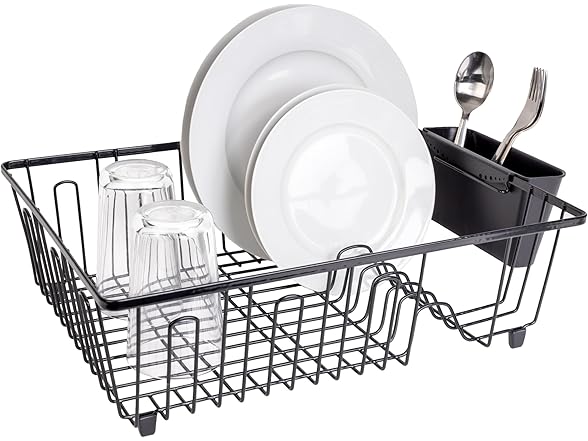 Smart Design Dish Drainer Rack Large