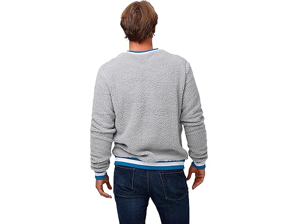 DETROIT LIONS (S) Logo Sherpa Crewneck Sweater