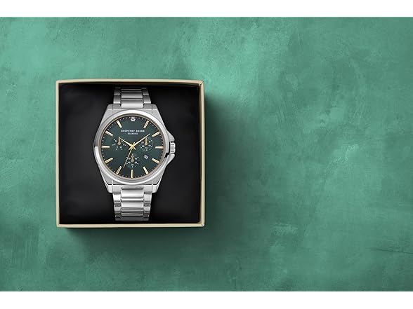 Geoffrey Beene Men Green Dial Watch