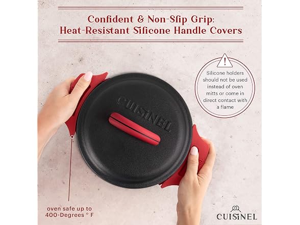 Cuisinel Cast Iron Dutch Oven - 3-Quart