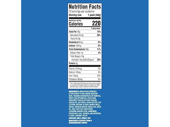 10PK CHIPS AHOY! Original Chocolate Chip Cookies