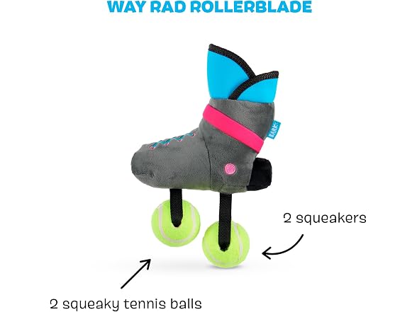 Barkbox Way Rad Rollerblade Dog Toy | Plush - Gallery 2