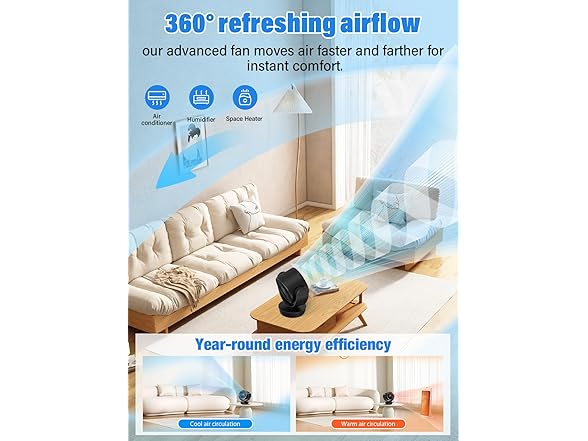Mitreal Desk Fan with Remote