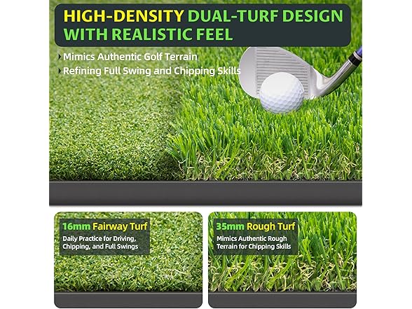 Bltend Dual-Turf Golf Mat