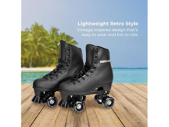 Skate Gear Soft Classic Faux Leather Roller Skates
