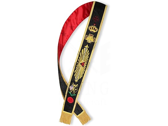 Masonic Scottish Rite 32nd Degree Rose Sash