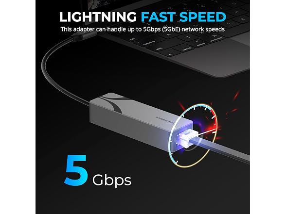 SABRENT USB-C to 5Gb Ethernet Adapter
