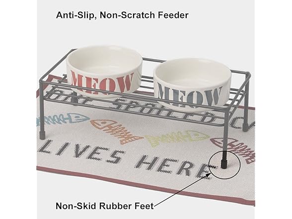 PetRageous Gizmo's Set The Table Steel Frame Dog Feeder