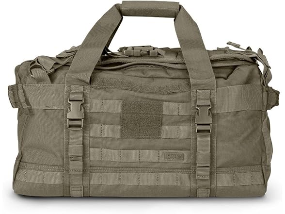 5.11 Tactical Duffel Bag for Travel, Water-Resistant Nylon, Medium, Rush LBD MIKE, 40L, Ranger Green, Style 56293ABR (Open Box)