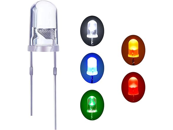 Brilinke 50pcs 5mm LED Diode,LED Light