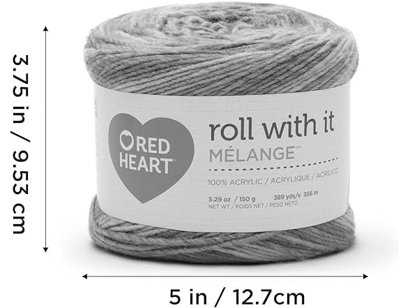 Red Heart Roll with it Melange Theater