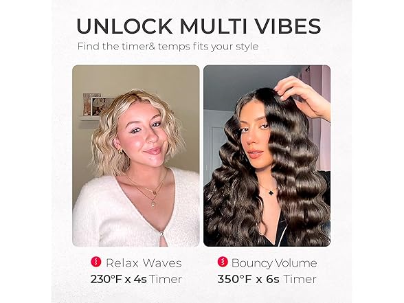 3-Barrel Hair Waver Curling Iron 