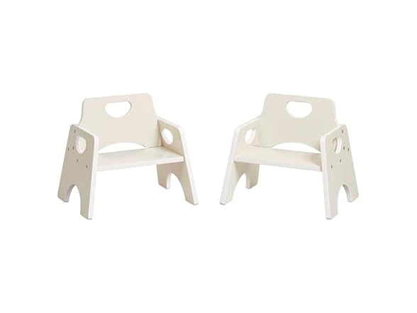 ECR4Kids Wooden Toddler Chair, 2Pk