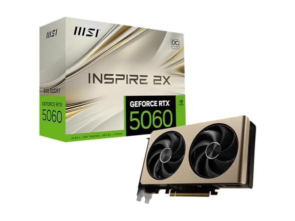MSI Gaming RTX 5060 8G Inspire 2X OC Graphics Card