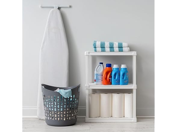 IRIS USA 3-Tier Light Duty Plastic Shelving