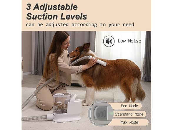 Whall TSA008 Whall Pet Vacuum Suction Clipper - Low Noise 3 