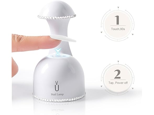 Kepma UV Led Nail Lamp Mini Smart Touch