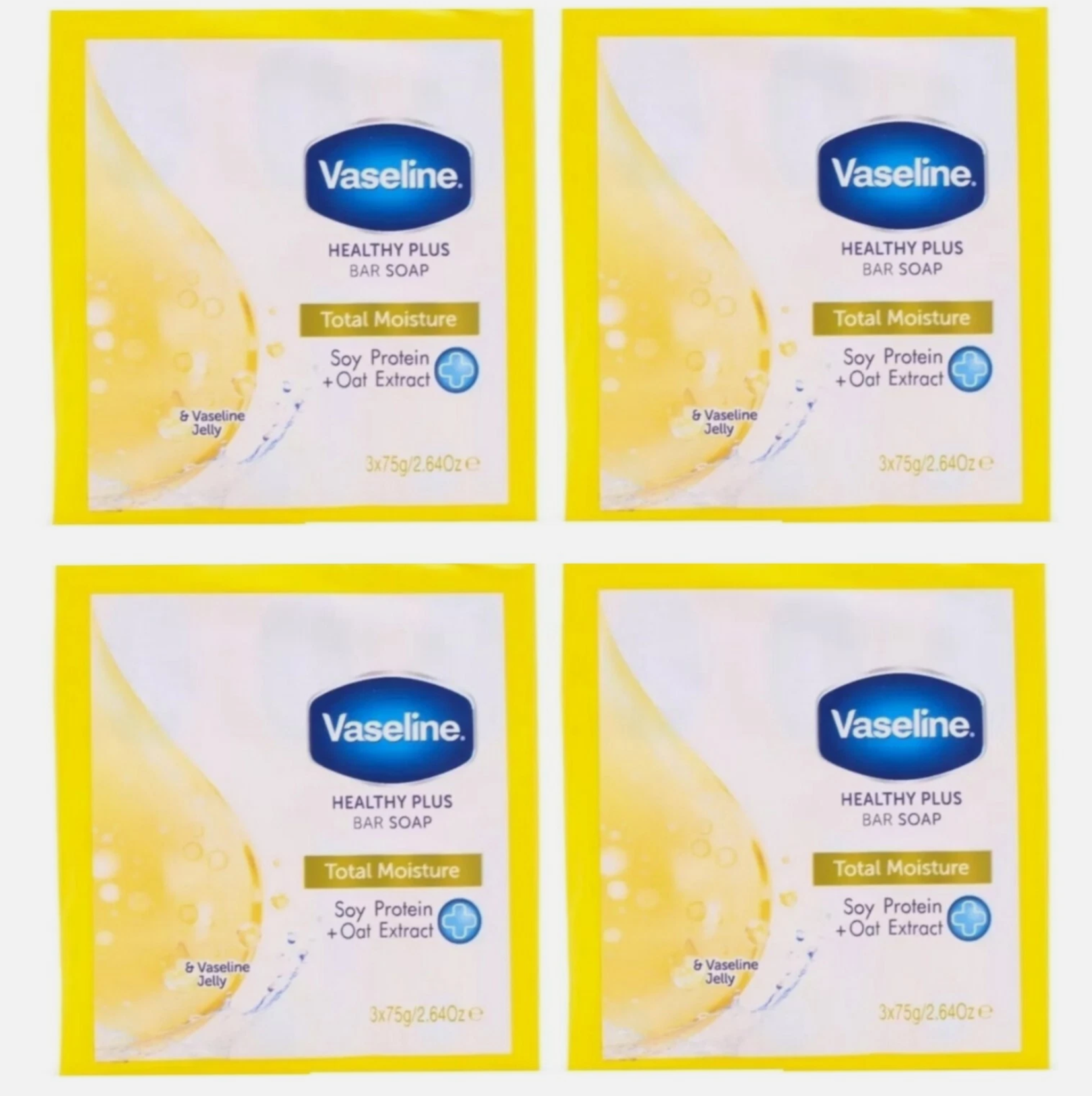 4Pk Vaseline Total Moisture Bar Soap (12 bars) - Gallery 2