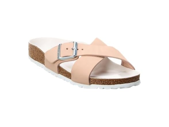 Birkenstock Womens Siena Hex Light Rose Nubuck (38 EU)