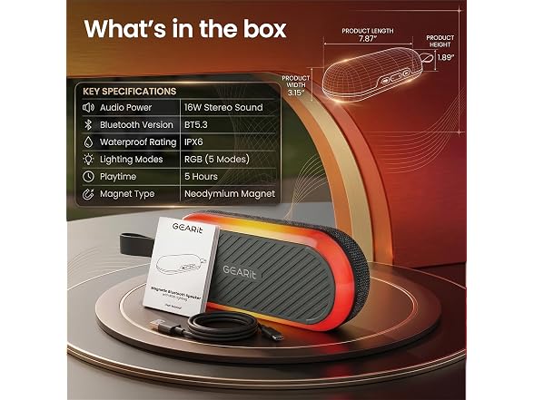 GEARit Golf Speaker