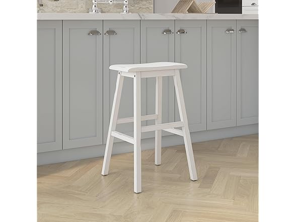 Hillsdale Moreno Wood Backless Bar Height Stool