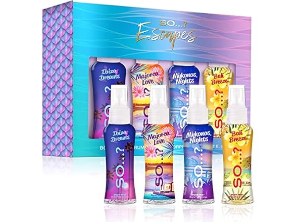 So...? Escapes Body Mist Set -