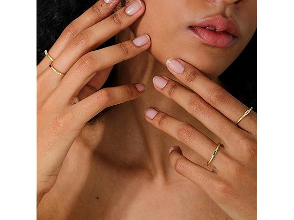 Ritach Gold Birthstone Rings