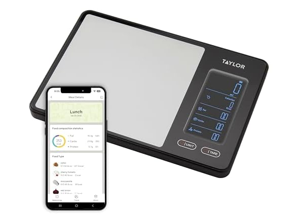 Taylor 5340117 Smart Food Scale with Precision Hub App