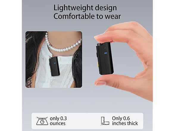 Wireless Mini Lavalier Lapel Microphone