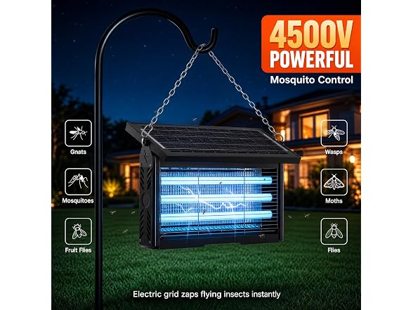 Tryfire 2026 Upgraded Solar Bug Zapper