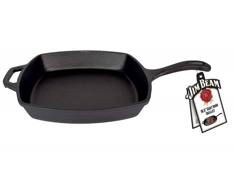 Jim Beam 10.5" Cast Iron Square Skillet - Gallery 6