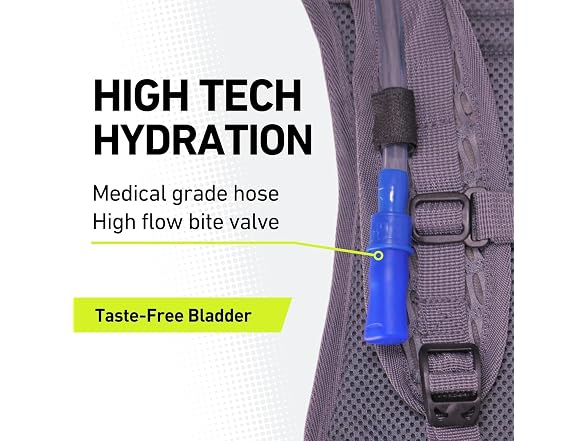 Vibrelli 2L Hydration Water Bladder, Black