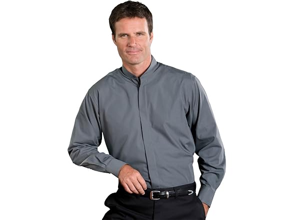 Edwards Men (S) Banded Collar Shirt