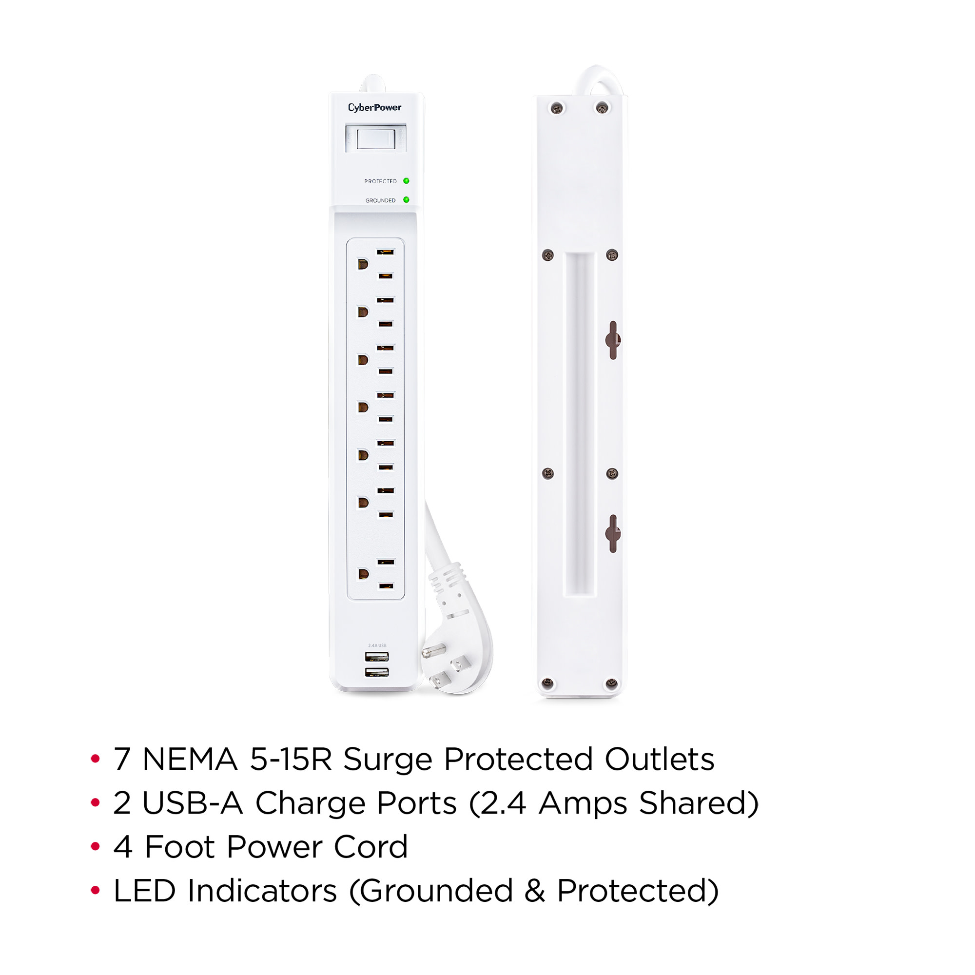 CyberPower P704URC1 7-Outlet Surge Protector - Gallery 9