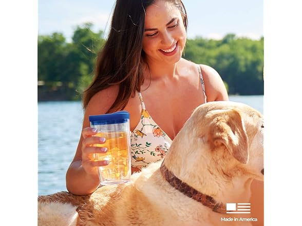 Tervis Yao Cheng Green Crystal  Insulated Tumbler Travel Cup  16oz 4pk, Lush Mimosa