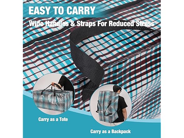 WORKPRO 6 Pack Extra Large Moving Bags w/ Zippers