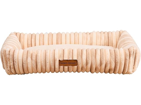 Modern Threads Ribbed Plush Two-Tone Cuddler