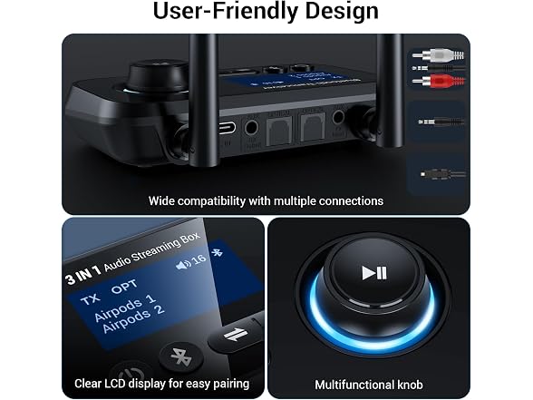 Ifofo Bluetooth 5.3 Transmitter for TV Audio
