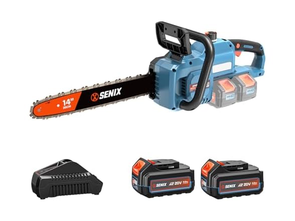 SENIX CSX2-M2 40V 14" Electric Chainsaw, Cordless (Open Box)