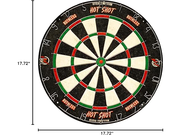 Ruthless Hot Shot Dart Board