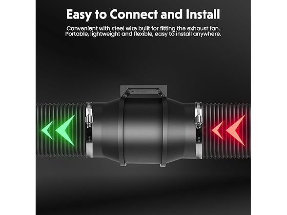 iPower Inline Duct Kit 4in 8ft