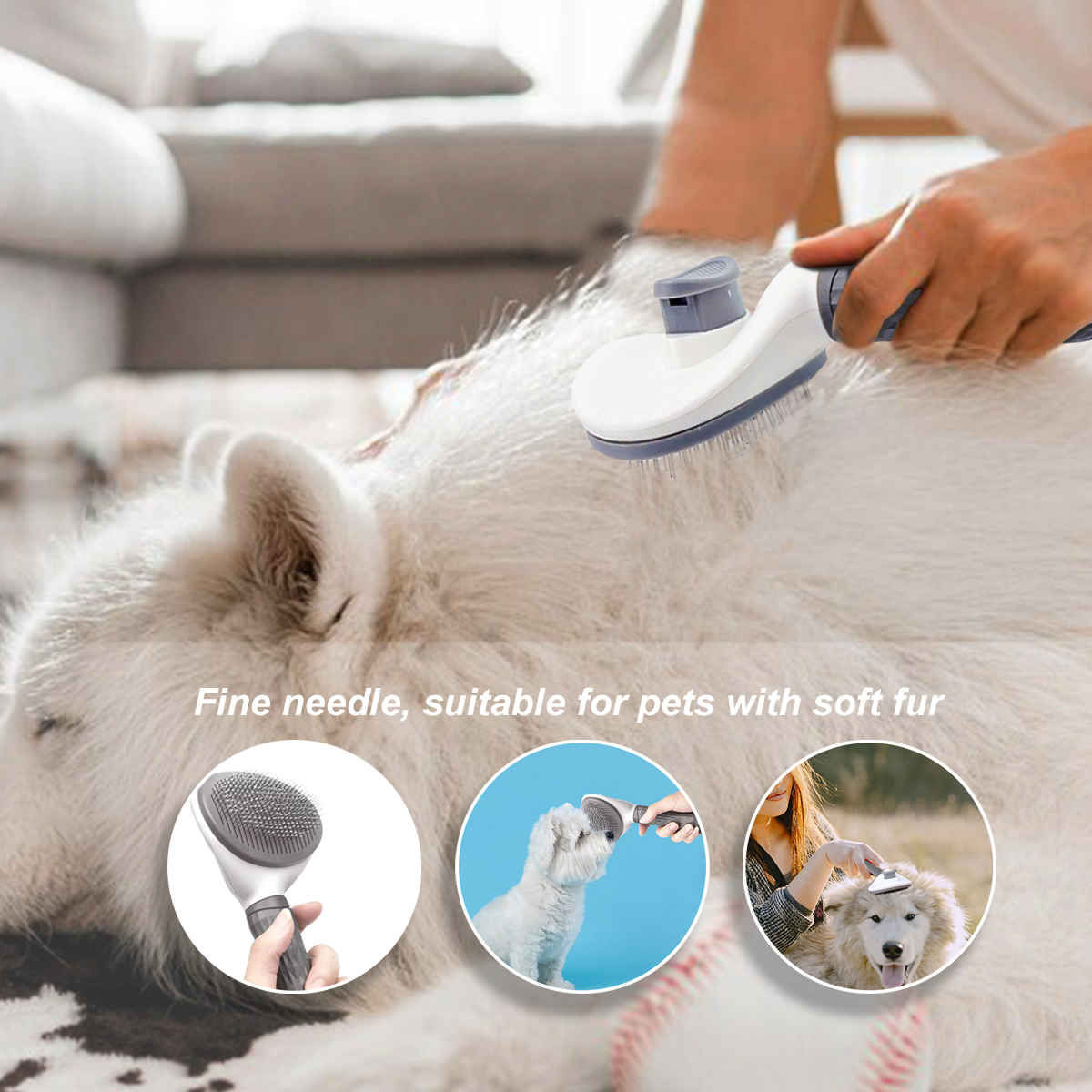 Remarkable Goodz Pet Massage Grooming Brush - Gallery 12