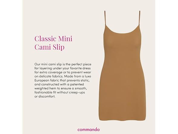 Commando (Small-Medium) Classic Mini Cami Smooth