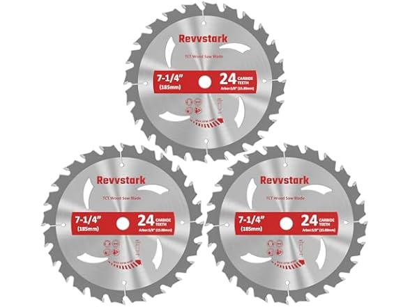 3 Pack Circular Saw Blade 7-1/4"