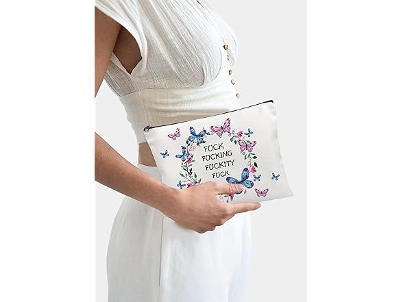 Hookoome Funny Canvas Makeup Bag