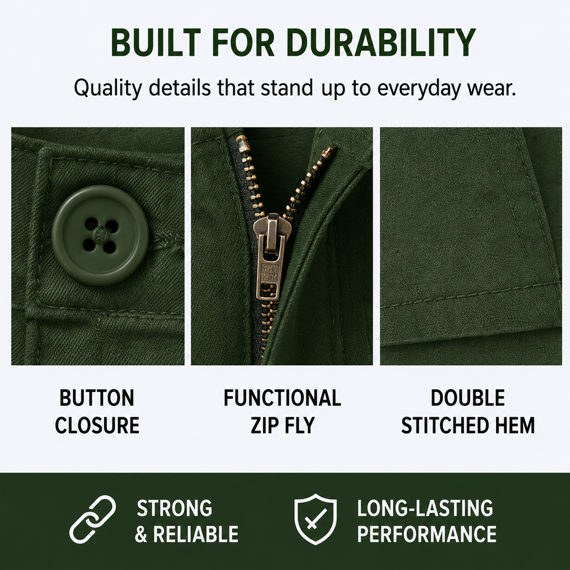 3Pk Mens Cotton Stretch Cargo Shorts - Gallery 28