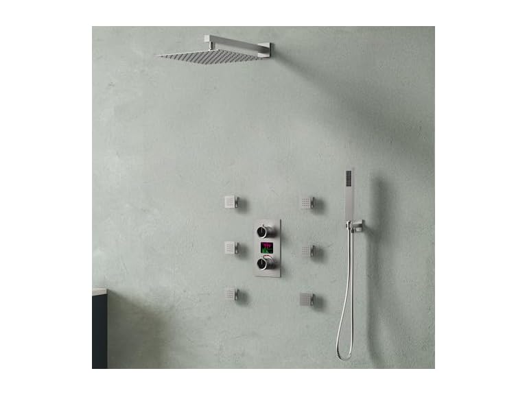 EVERSTEIN SFS-1014-NK12 Brushed nickel shower jets sys