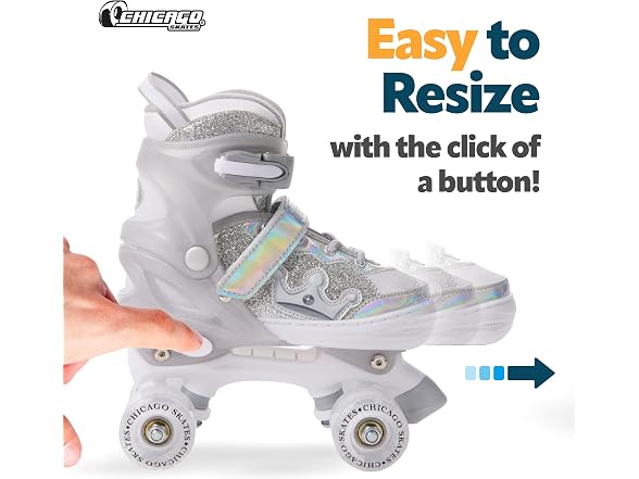 Chicago Skates Glitzy Kids Roller Skates Princess